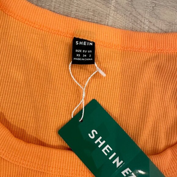 SHEIN WOMENS LONG SLEEVE SHIRTS NEW PURPLE AND YELLOW XS - Picture 6 of 7